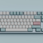 WKL Keyboard on Blue Background