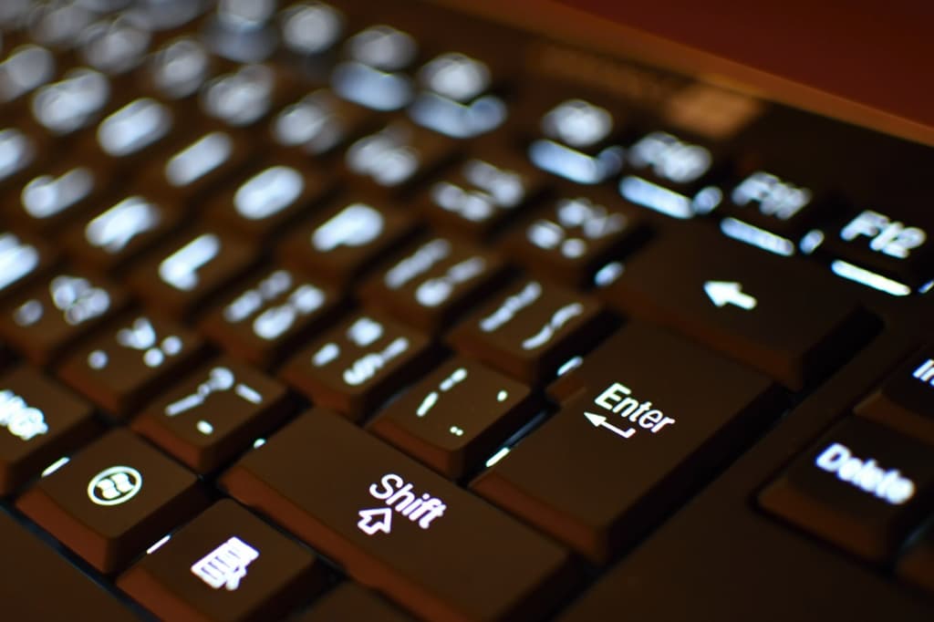 Keyboard in close-up